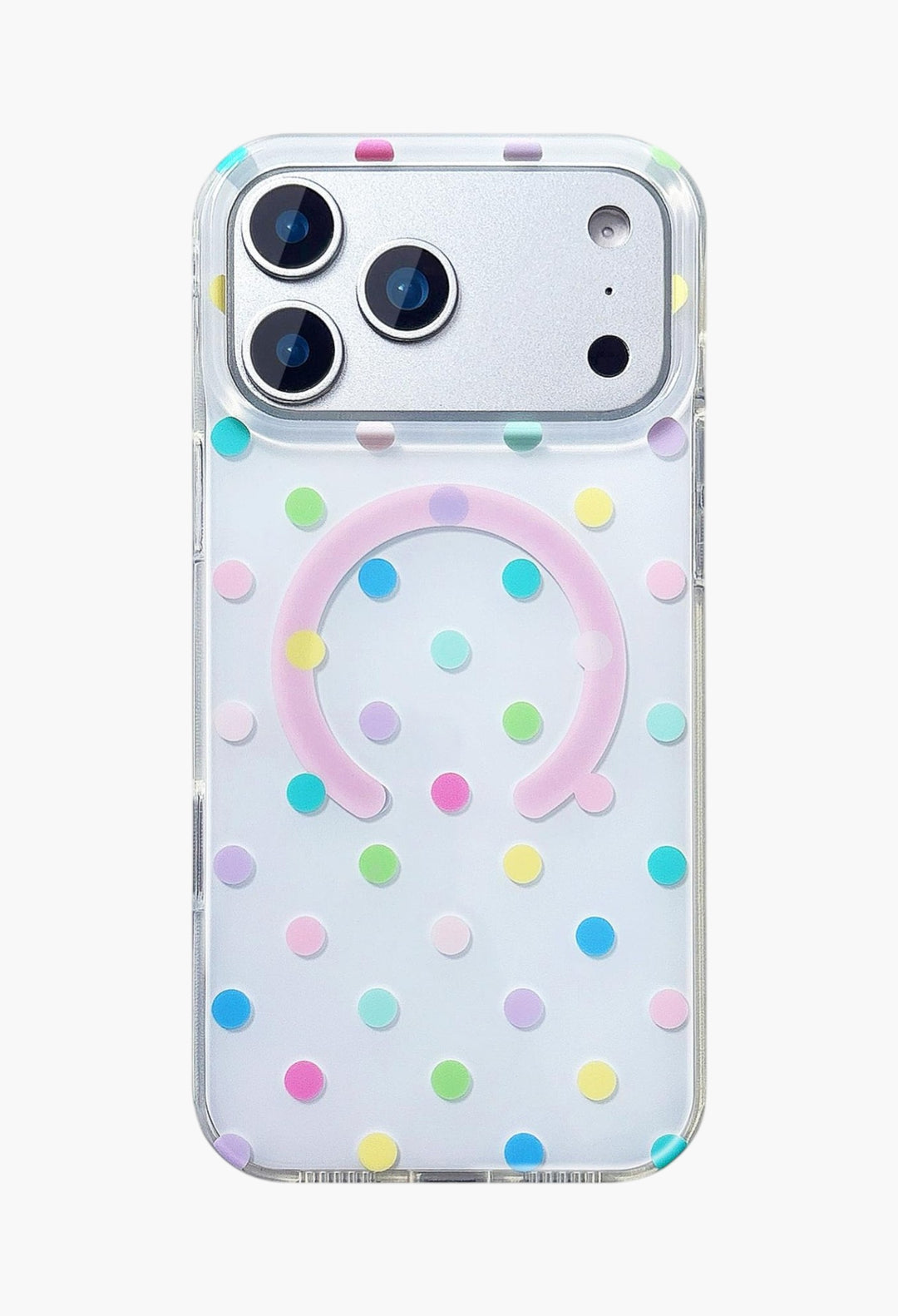 Magnetic Case for iPhone 17 Pro Max Case Compatible with Wireless Charging, Polka Dot Design Shockproof Bumper Cover Case for Girls Women - GLAM MODA