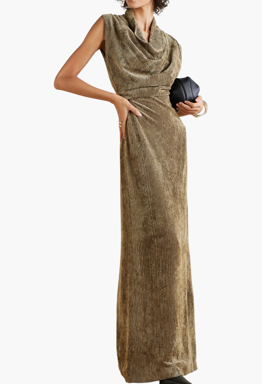 Naeve Ribbed Chenille Maxi Dress - GLAM MODA