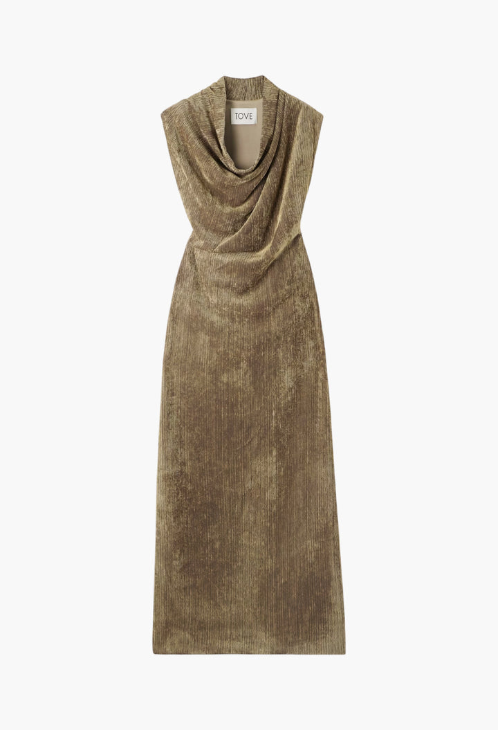Naeve Ribbed Chenille Maxi Dress - GLAM MODA