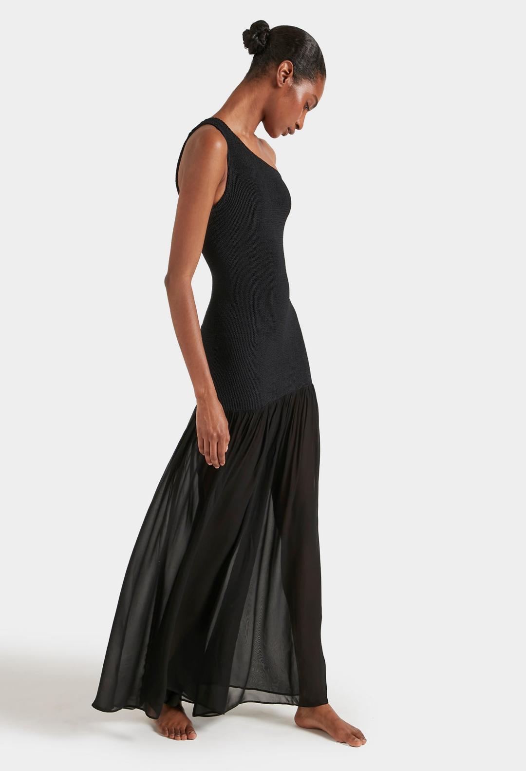 Nancy Hybrid Dress Black