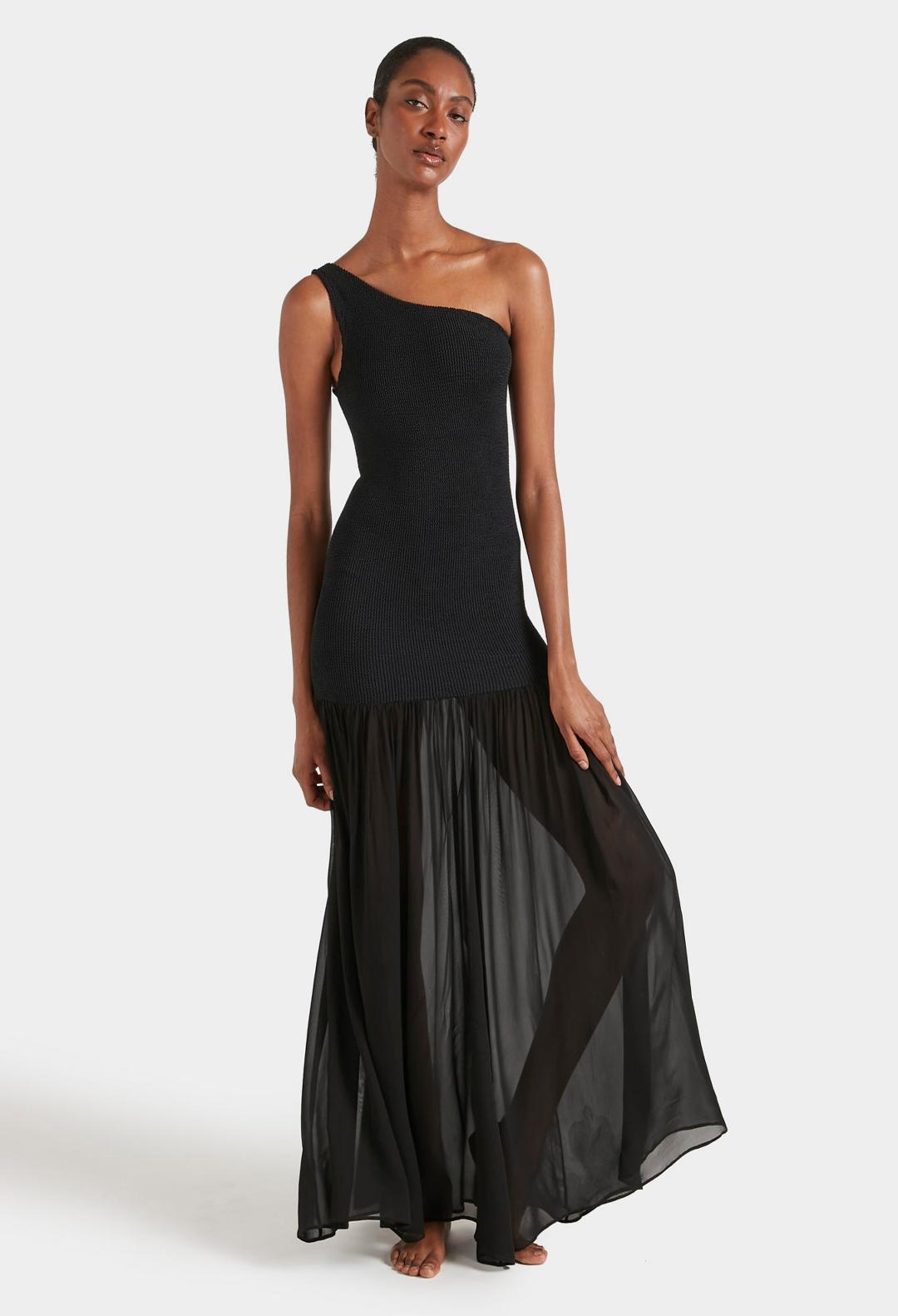Nancy Hybrid Dress Black