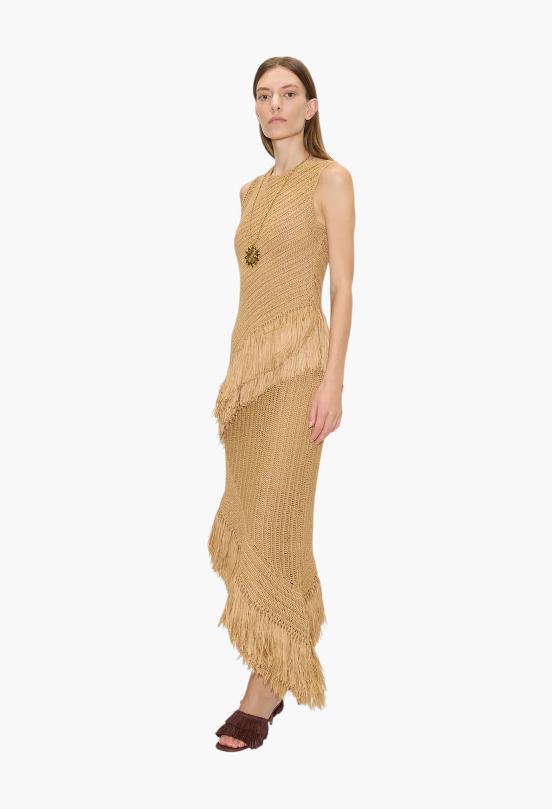 Natural - Beja Crochet Dress - GLAM MODA