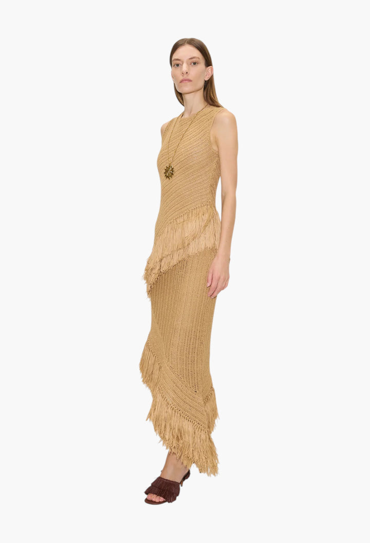 Natural - Beja Crochet Dress - GLAM MODA