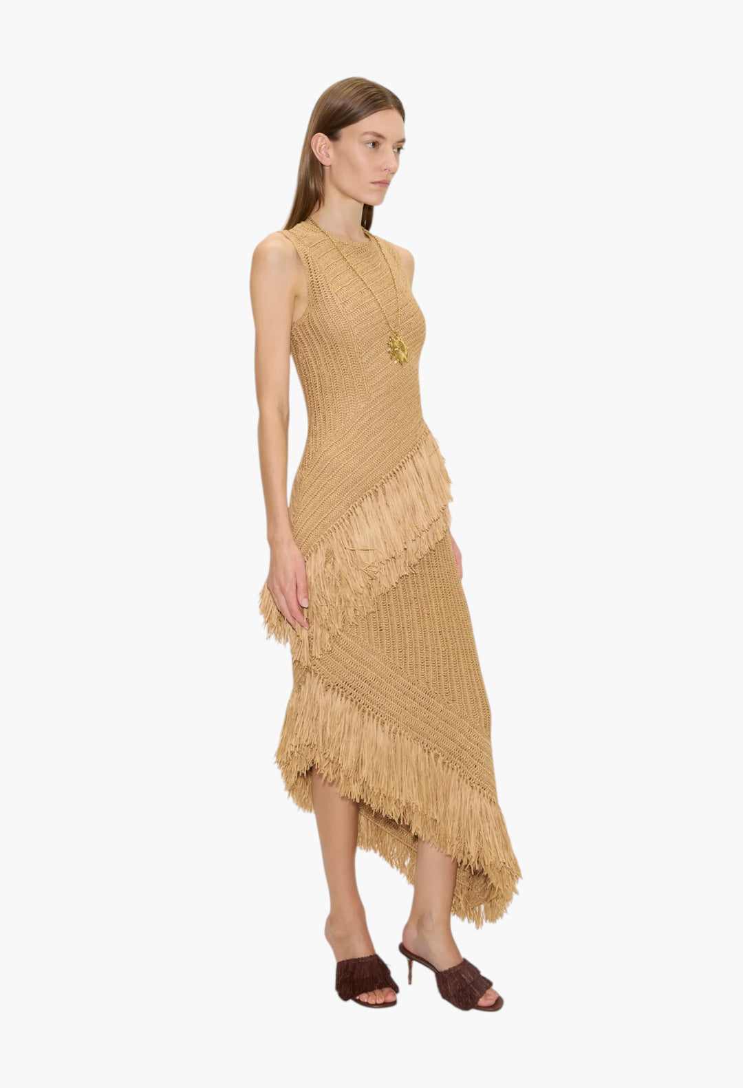 Natural - Beja Crochet Dress - GLAM MODA
