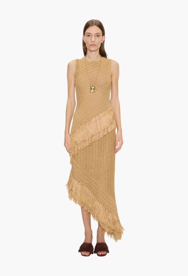 Natural - Beja Crochet Dress - GLAM MODA