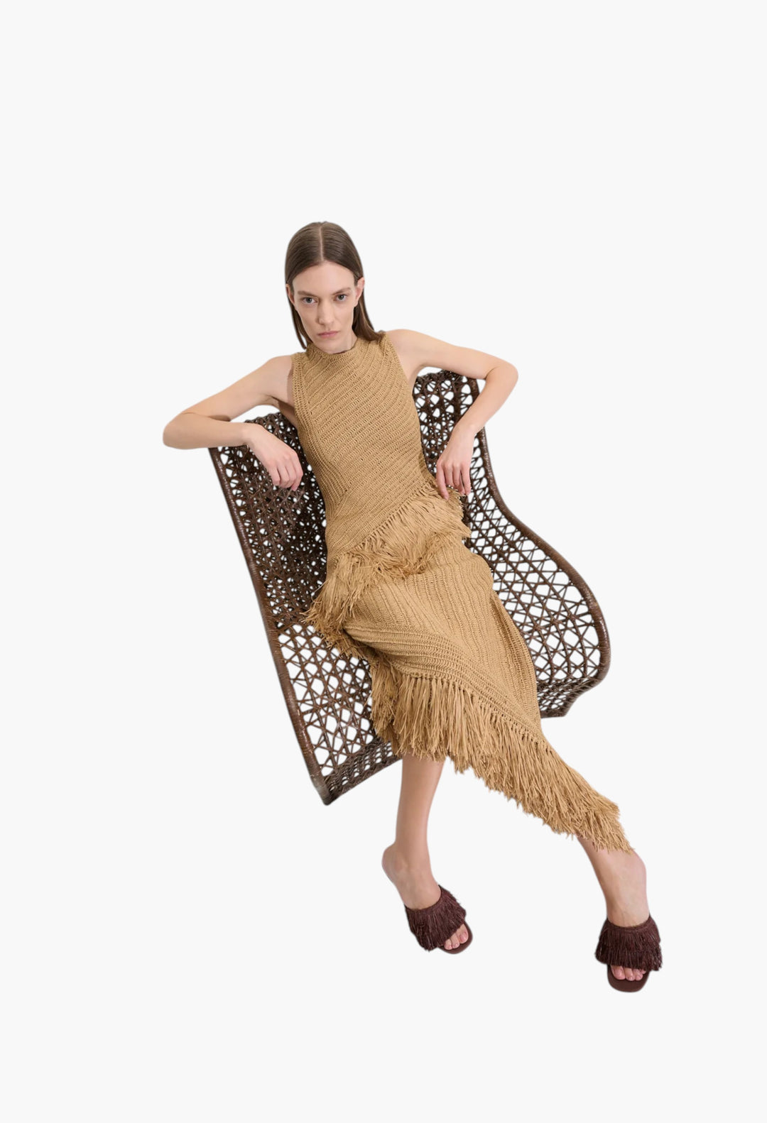 Natural - Beja Crochet Dress - GLAM MODA