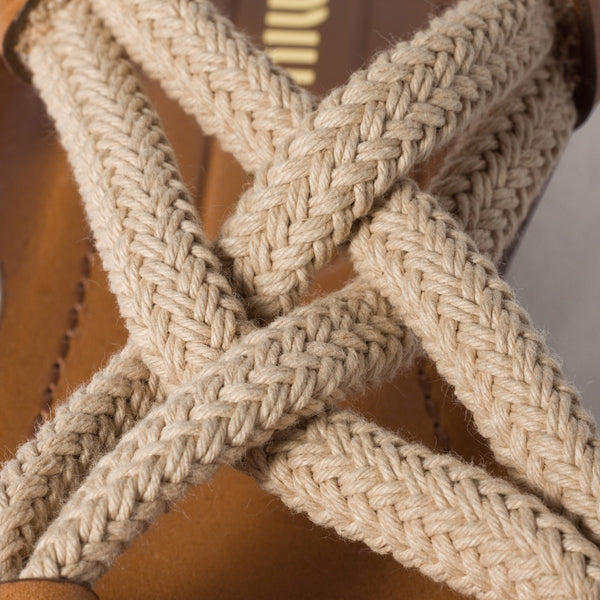 Natural - Flat Cord Sandals