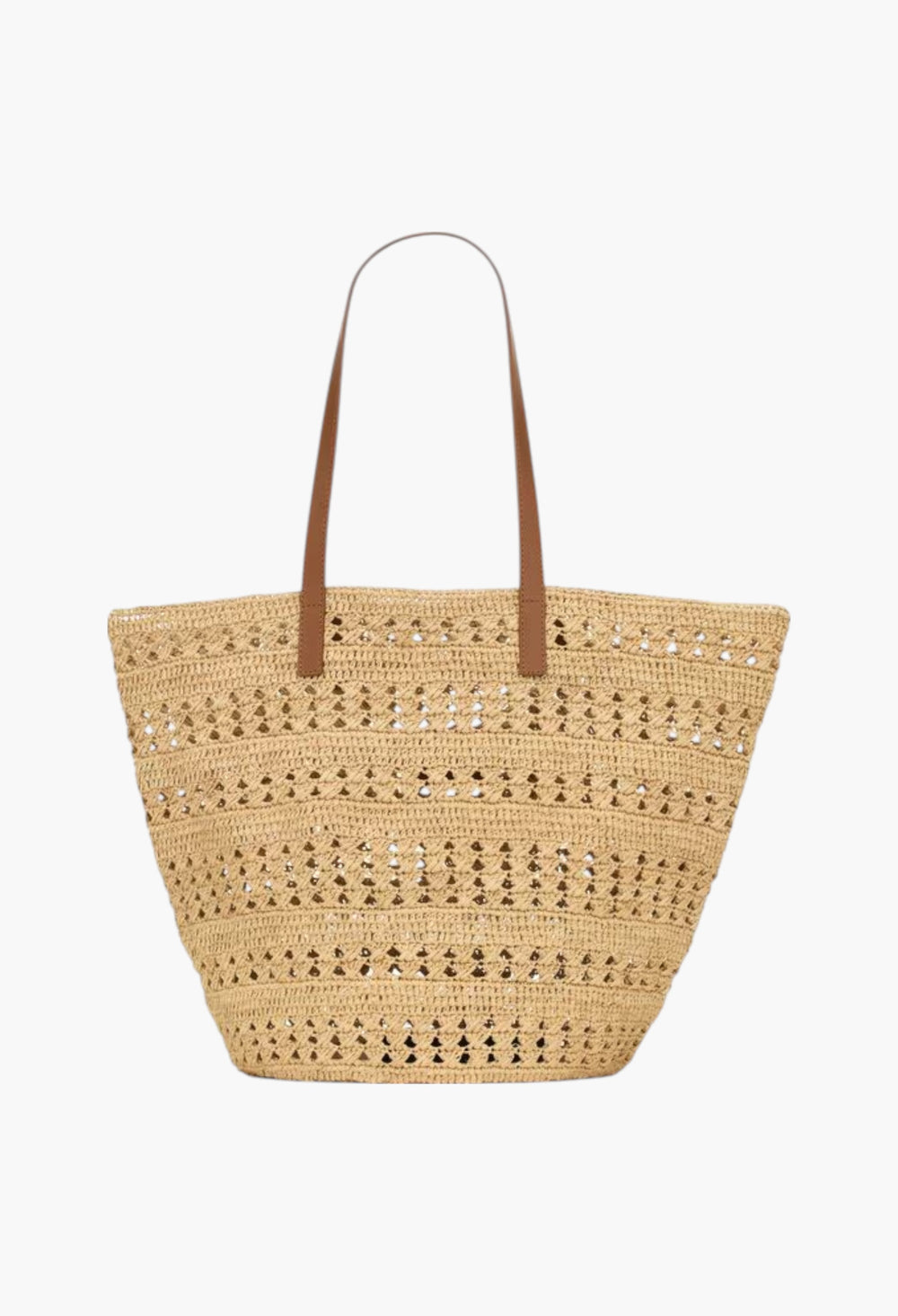 Naturel - Panier Medium Bag In Raffia - GLAM MODA