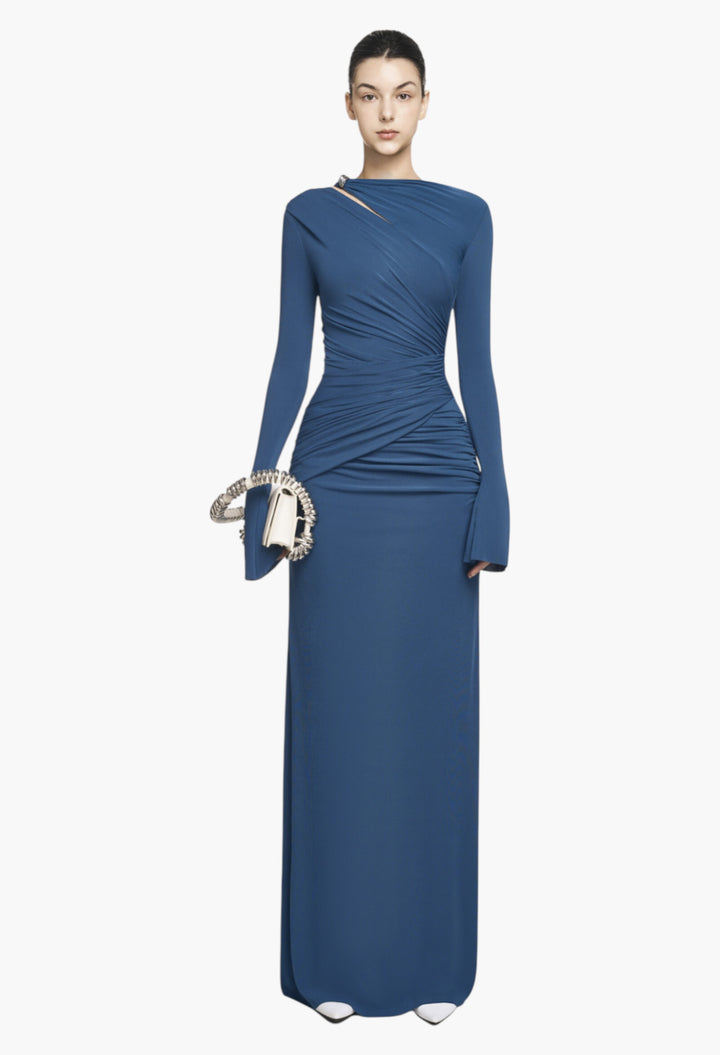 Navy - Amara Dress - GLAM MODA