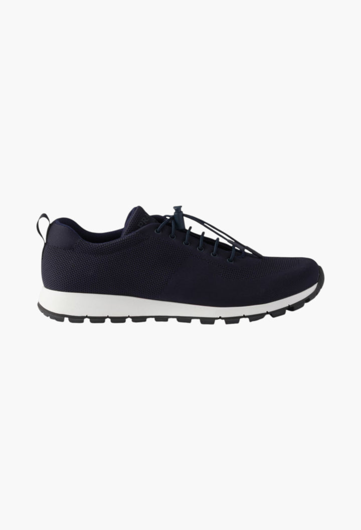Navy - Stretch Knit Sneakers - GLAM MODA