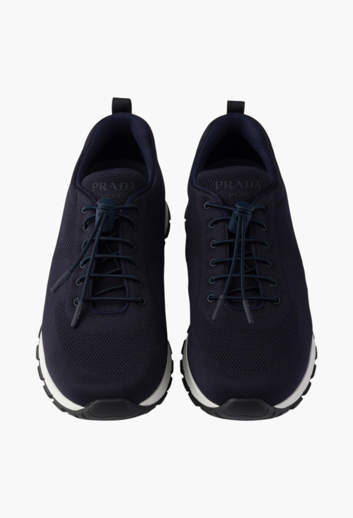 Navy - Stretch Knit Sneakers - GLAM MODA