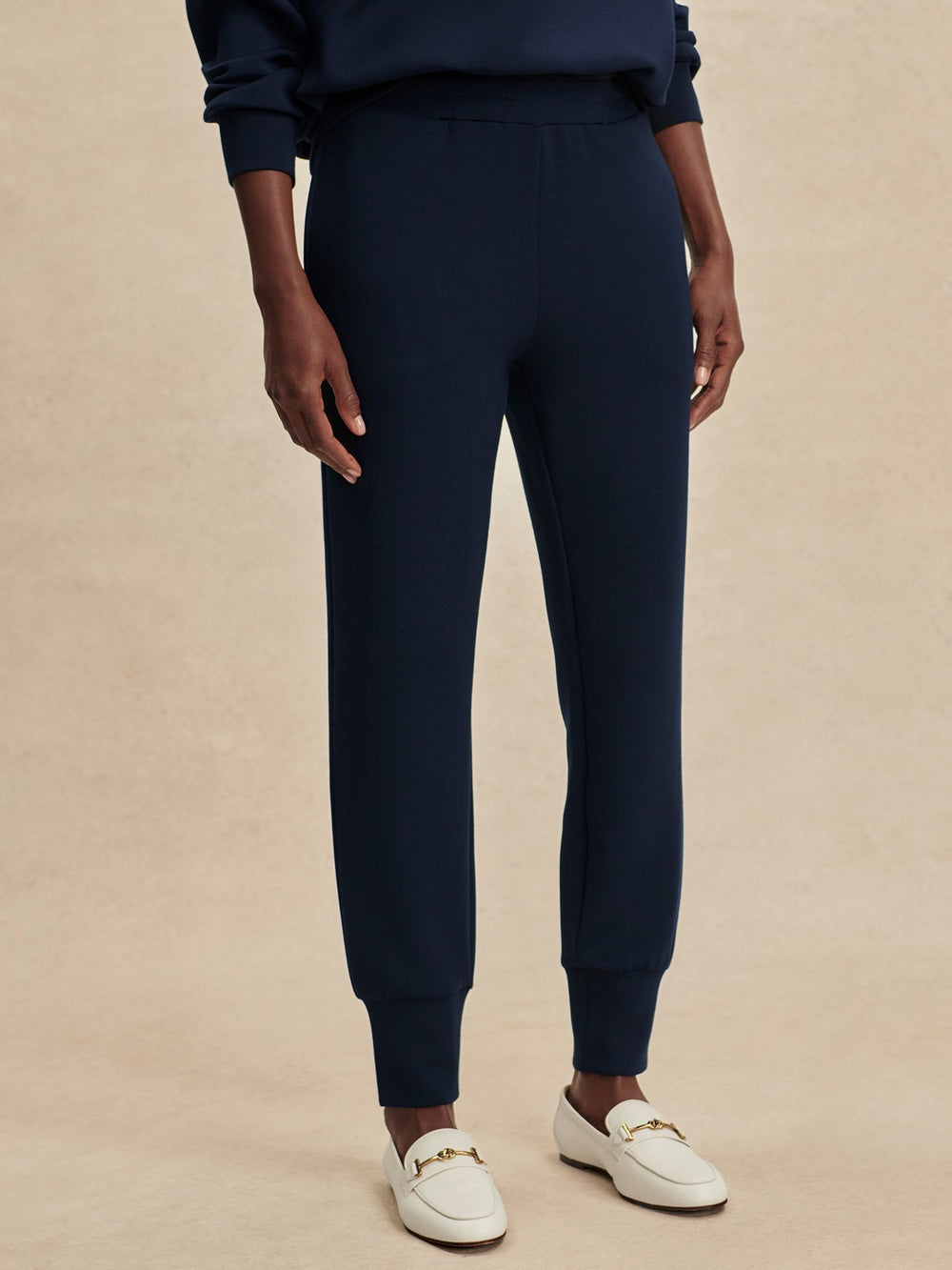 Navy - The Slim Cuff Pant 25" - GLAM MODA