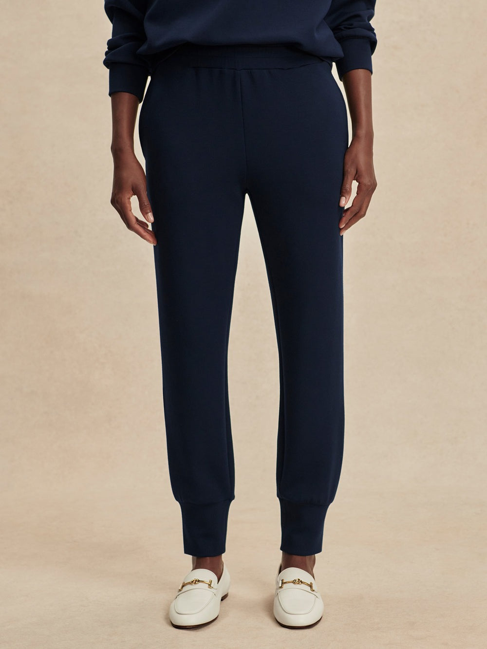 Navy - The Slim Cuff Pant 25" - GLAM MODA