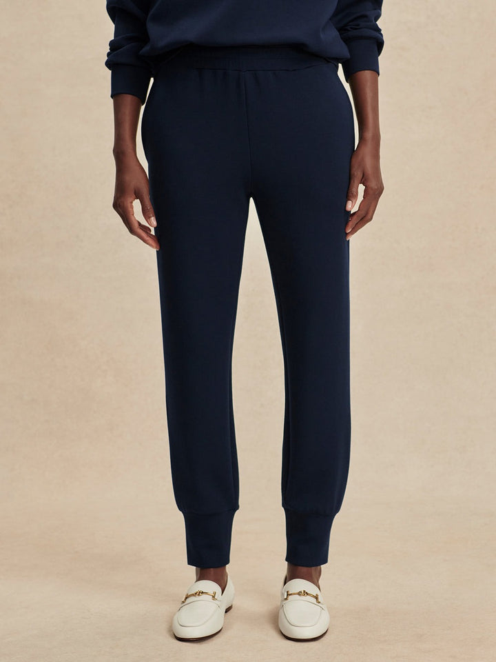 Navy - The Slim Cuff Pant 25" - GLAM MODA
