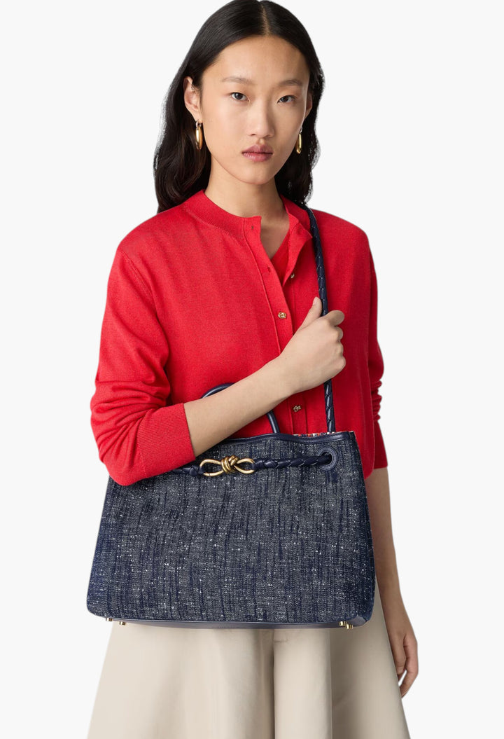 Navy/White/Orange - Andiamo - GLAM MODA