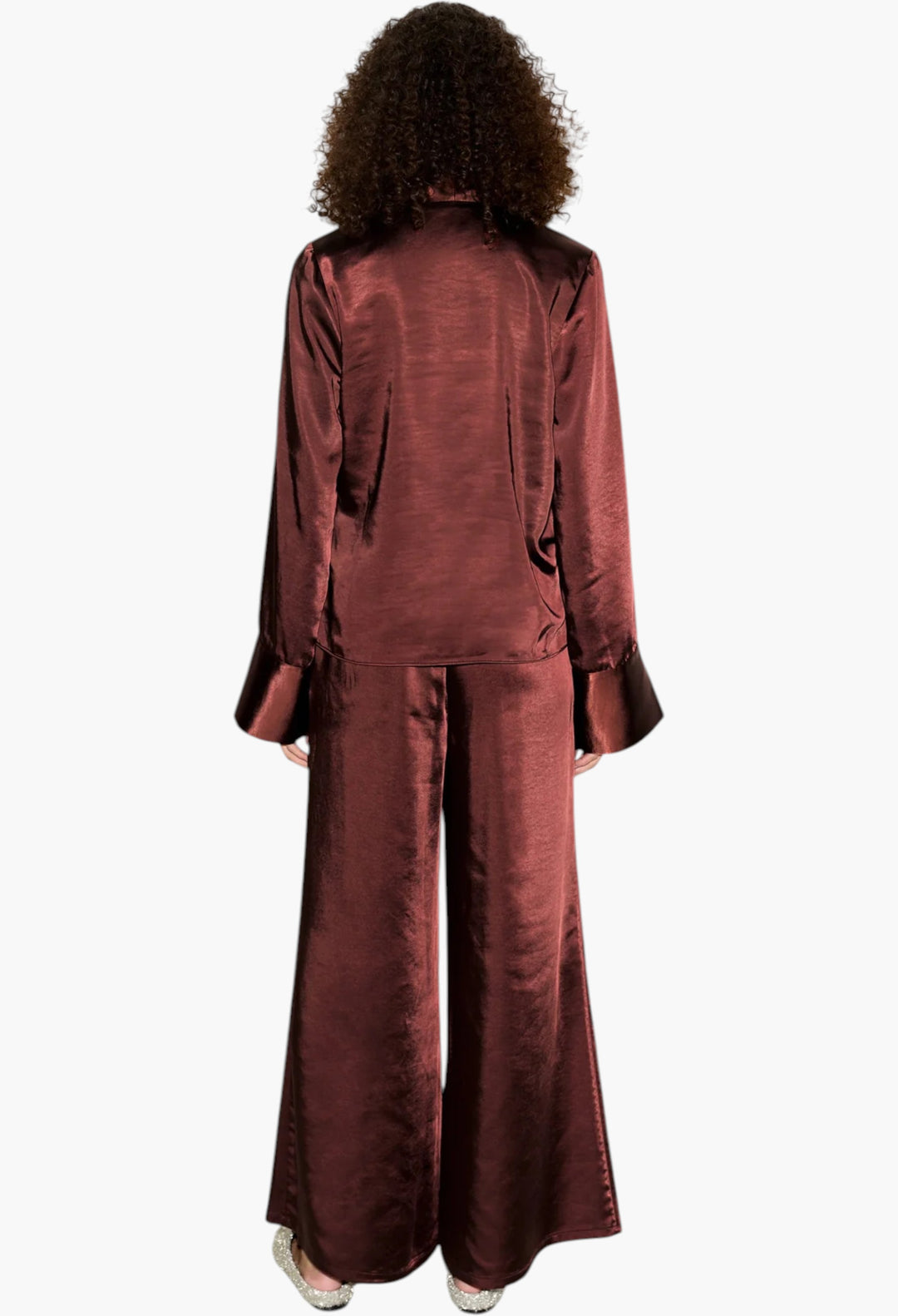 Nella Satin Wide Leg Pant - GLAM MODA