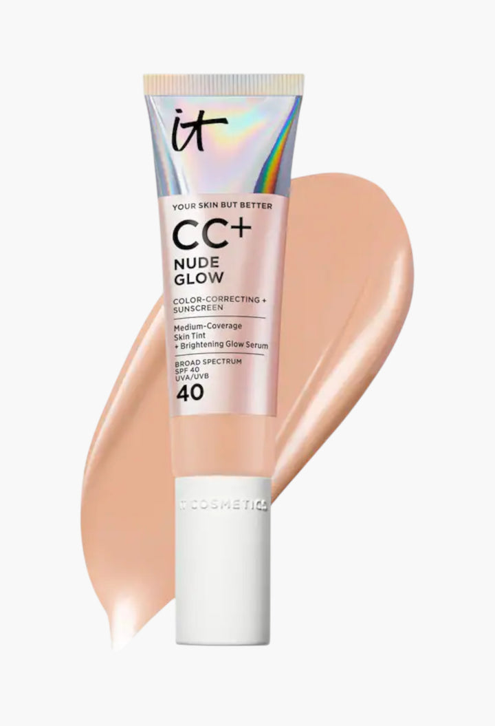 CC+ Nude Glow Lightweight Foundation + Glow Serum with SPF 40 and Niacinamide - GLAM MODA