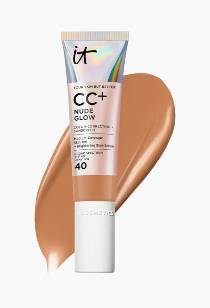 CC+ Nude Glow Lightweight Foundation + Glow Serum with SPF 40 and Niacinamide - GLAM MODA