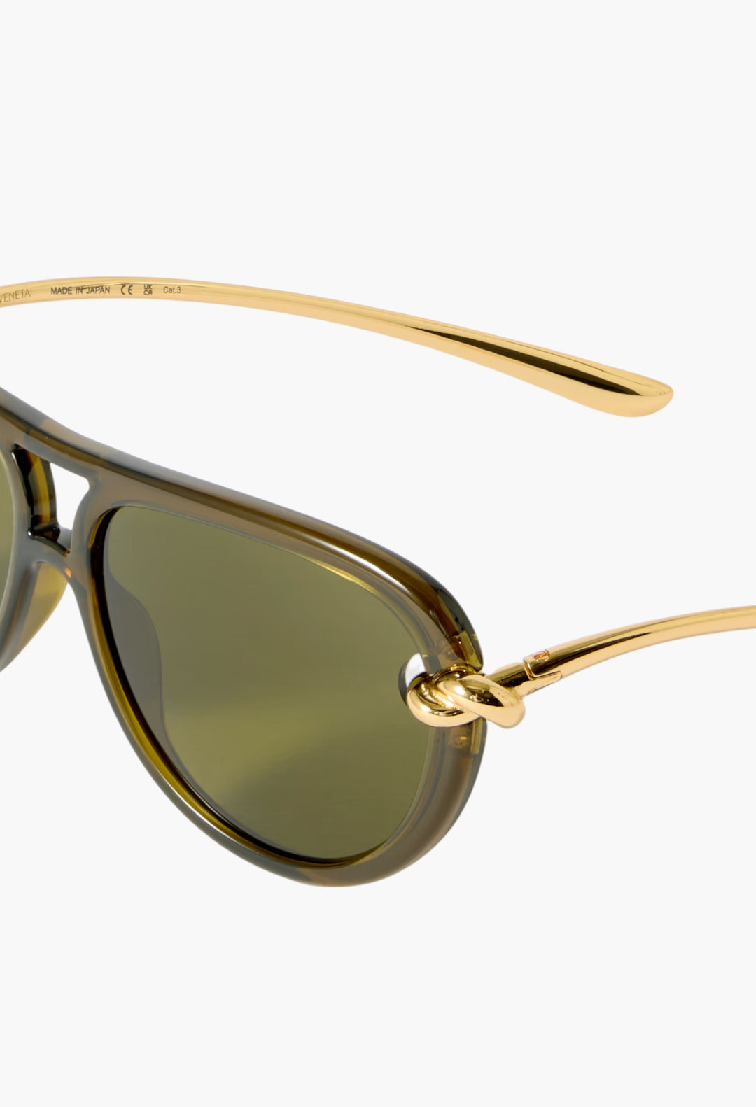 New Knot Aviator-Style Acetate And Gold-Tone Sunglasses - GLAM MODA