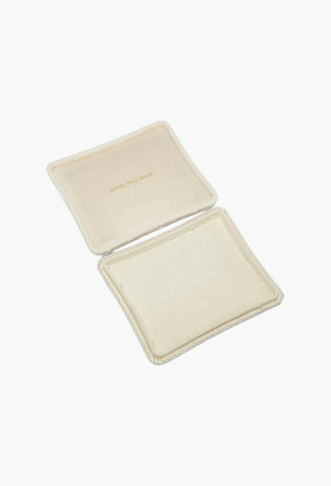 Canvas jewelry box White