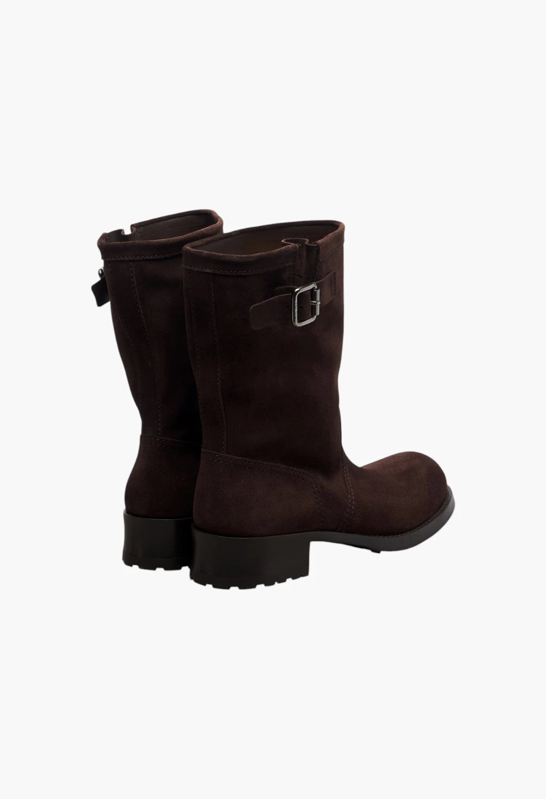 Shard suede biker boots
