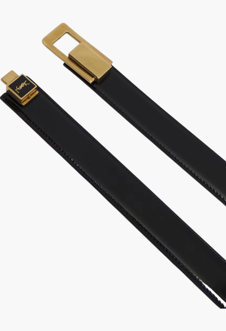 Cassandre patent leather belt