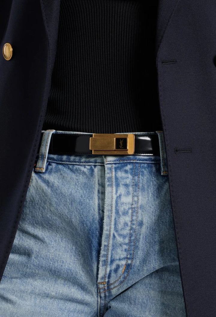 Cassandre patent leather belt