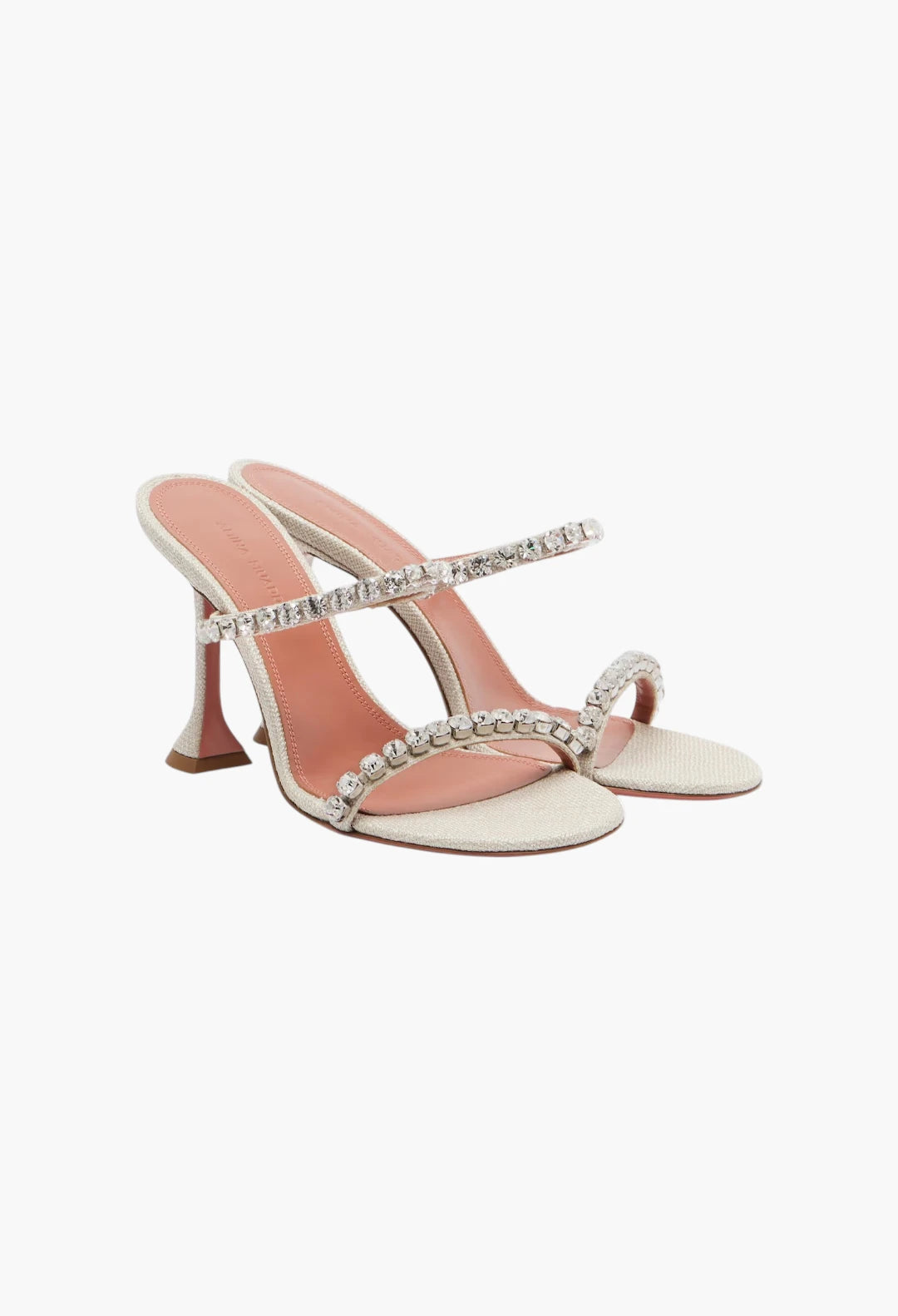 Gigi embellished canvas mules