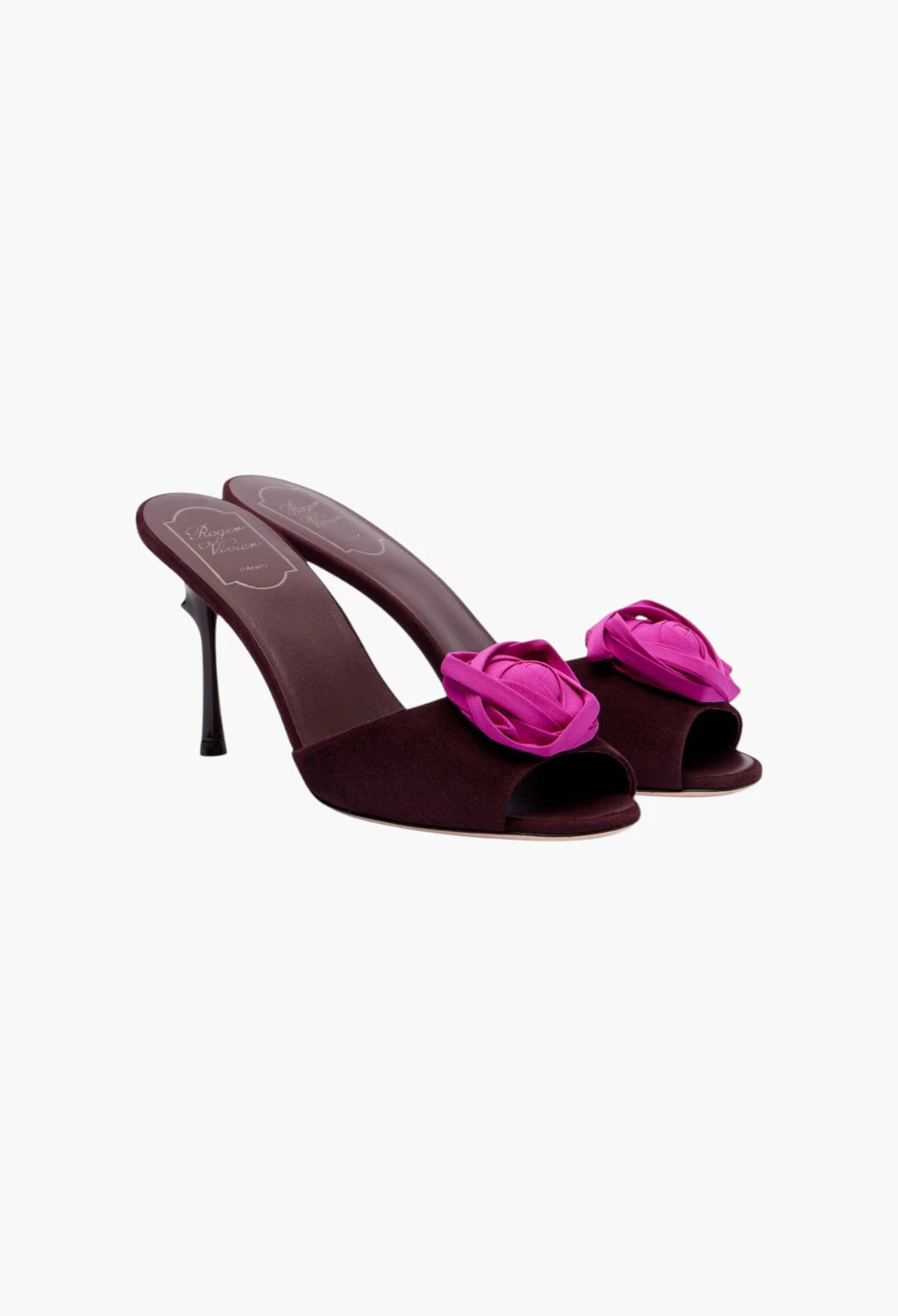 Rose Vivier suede mules