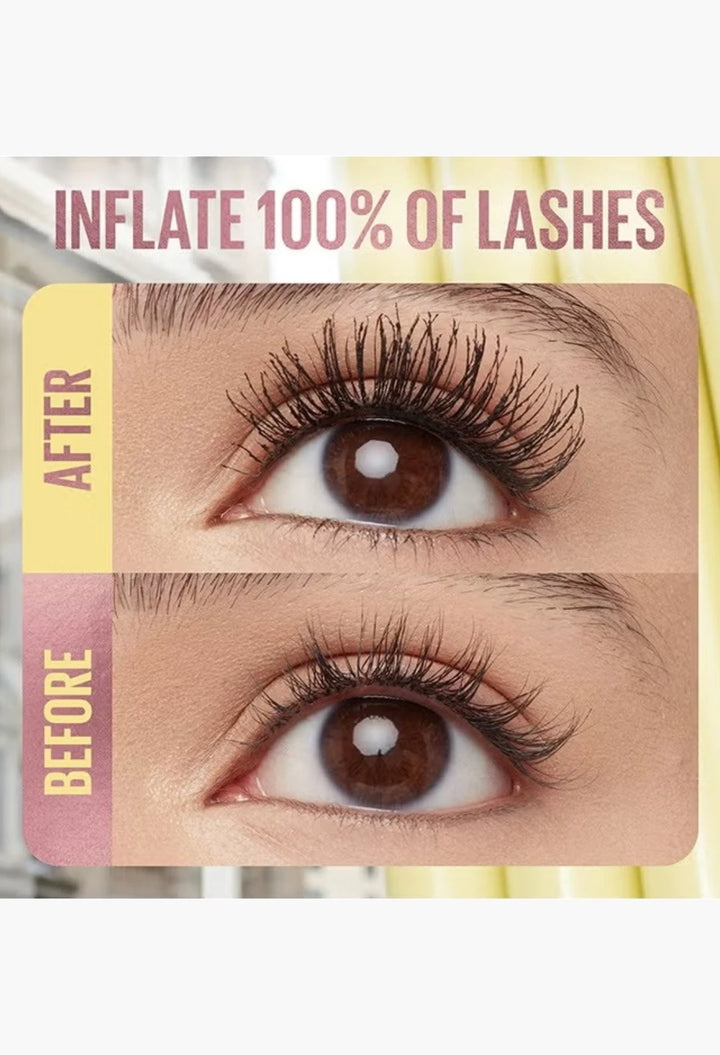 Maybelline New York Colossal Bubble Longwear Mascara, Buildable Inflated Volume, Blackest Black