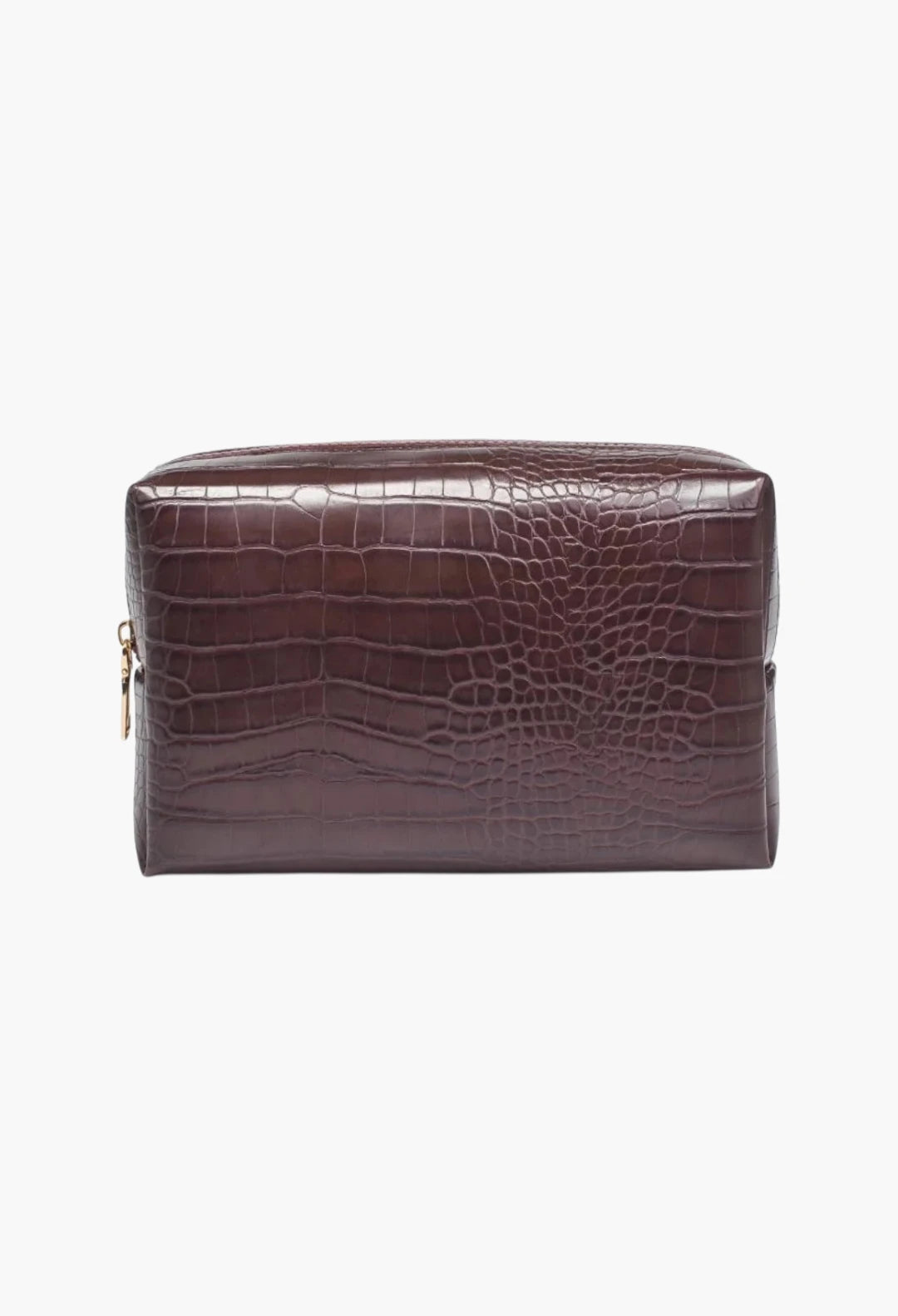 Faux Croc Cosmetic Pouch