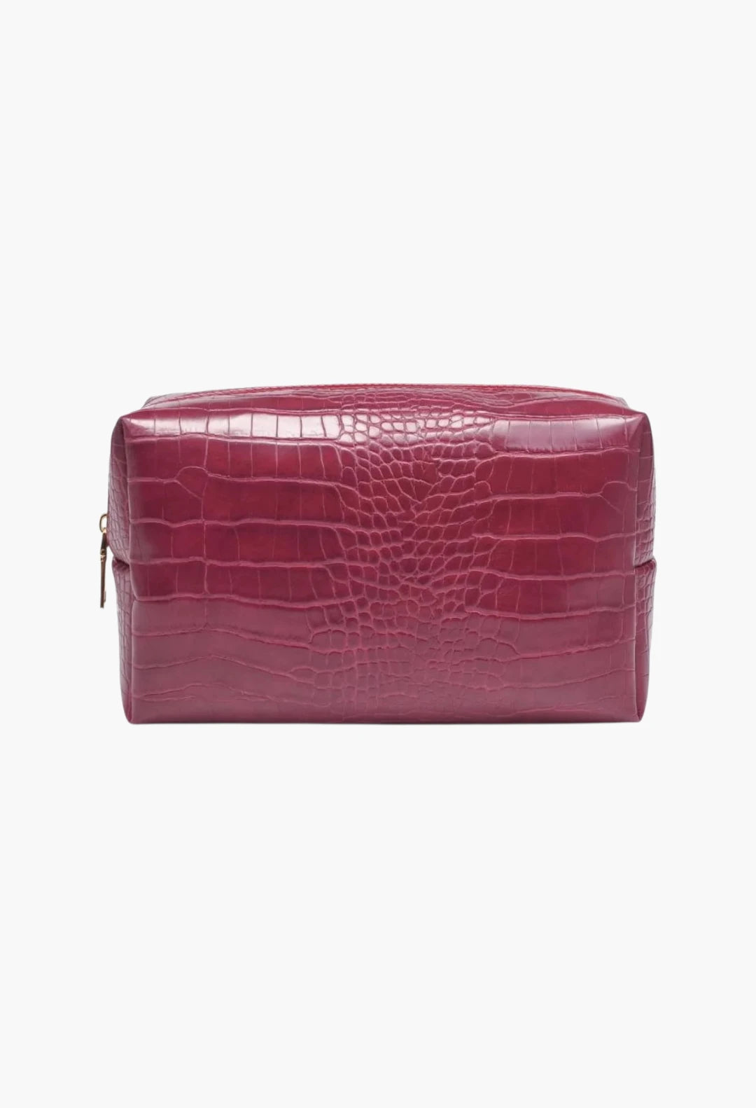 Faux Croc Cosmetic Pouch