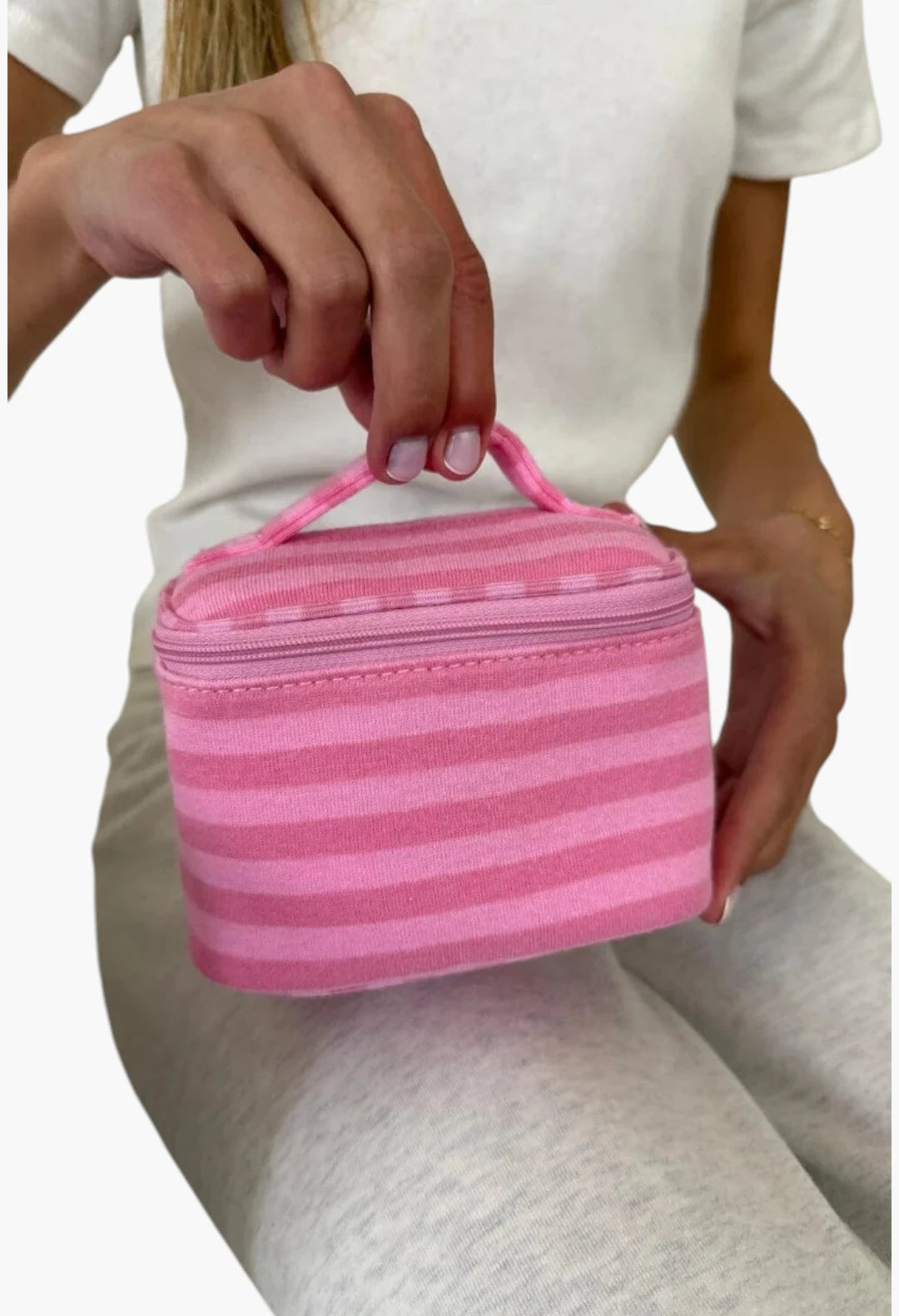 Stripes Makeup Bag
