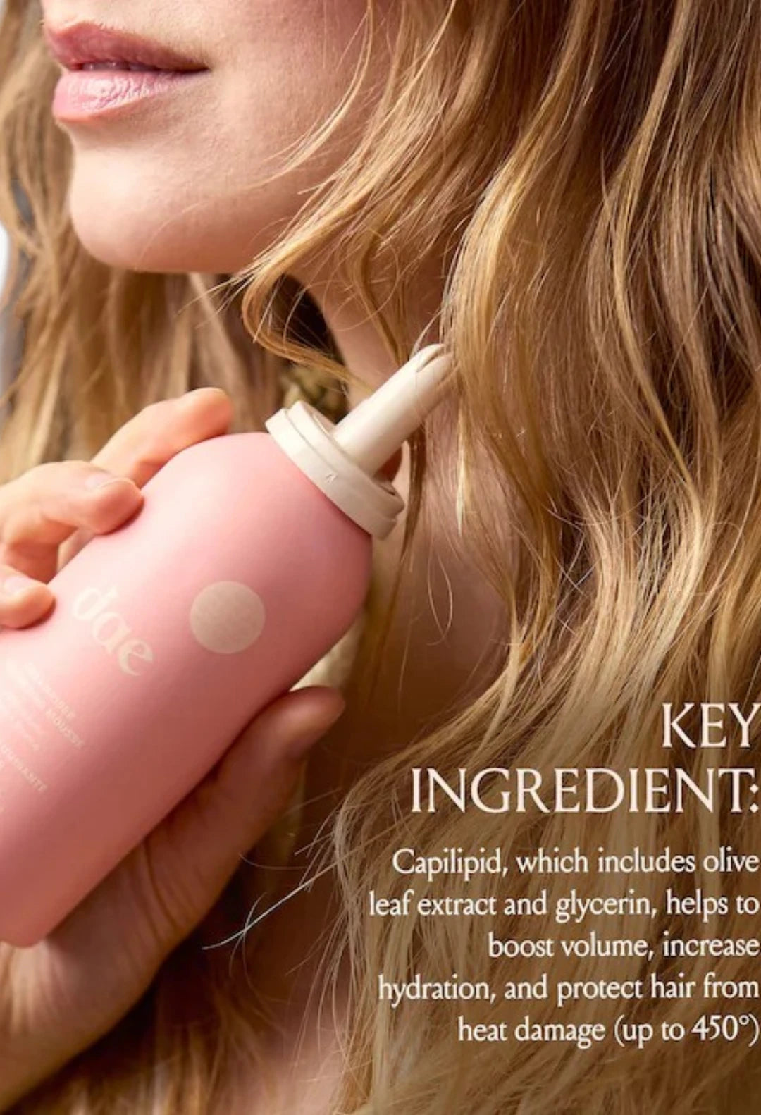 Dreamriser Volumizing + Hydrating Hair Mousse with Heat Protection