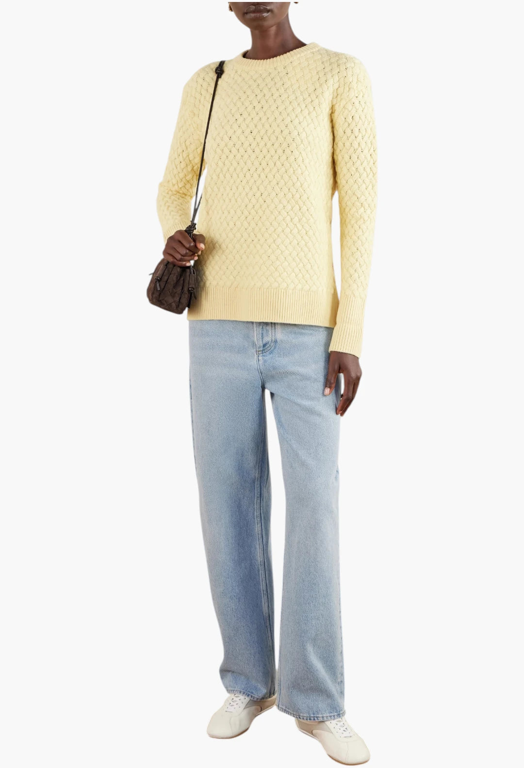 Notturno Intrecciato suede shoulder bag