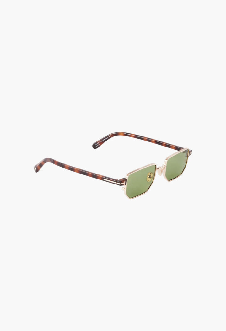 Liam-02 square-frame gold-tone sunglasses