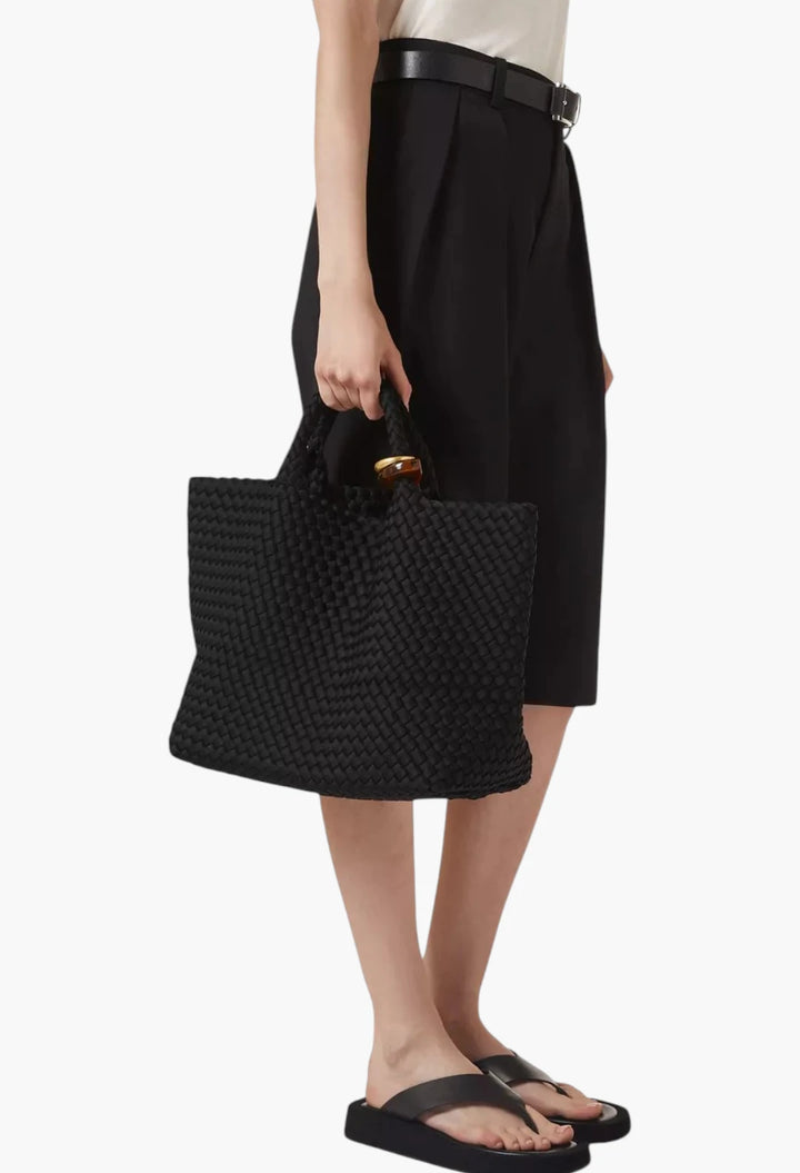 Medium St. Barths Beaded Tote Bag in Neoprene
