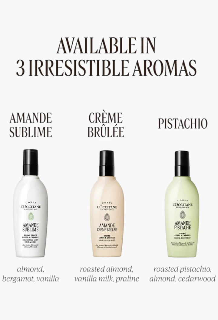 Almond Crème Brûlée Hair & Body Mist