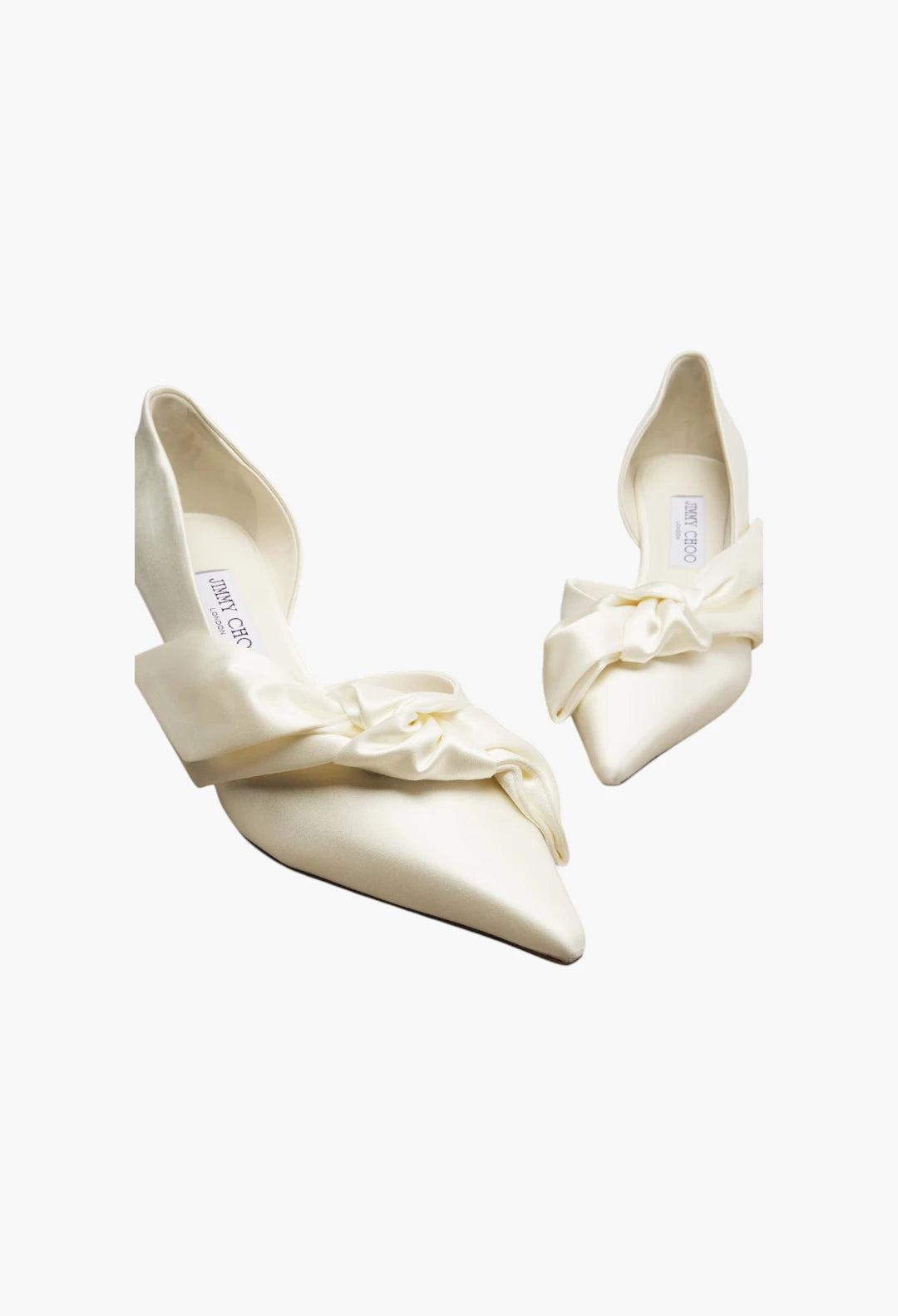 Issy bow-detail satin pumps