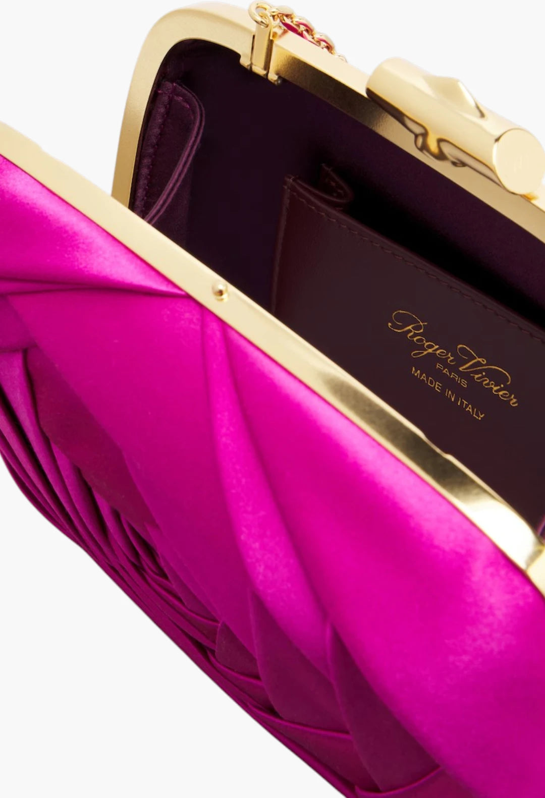 Rose Vivier satin clutch