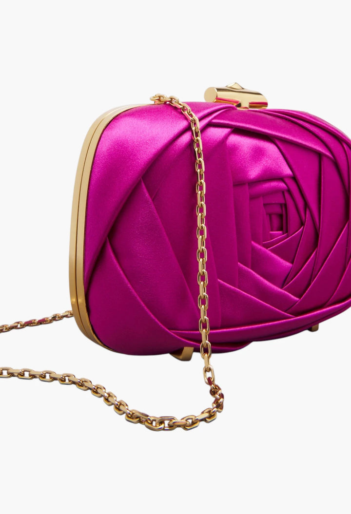 Rose Vivier satin clutch