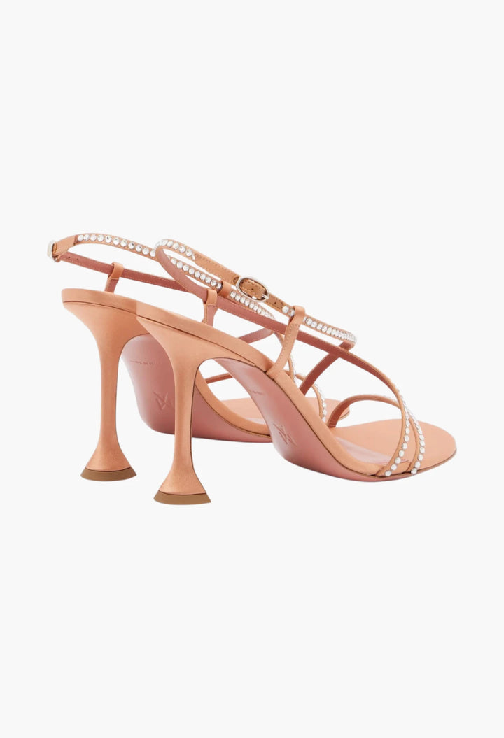 Sally crystal-embellished satin sandals
