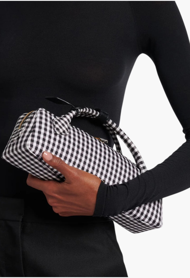 Le Teckel gingham top-handle bag