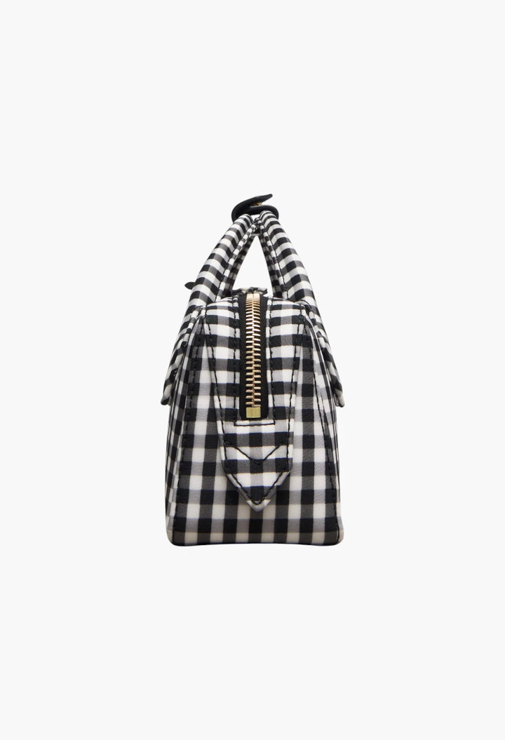 Le Teckel gingham top-handle bag