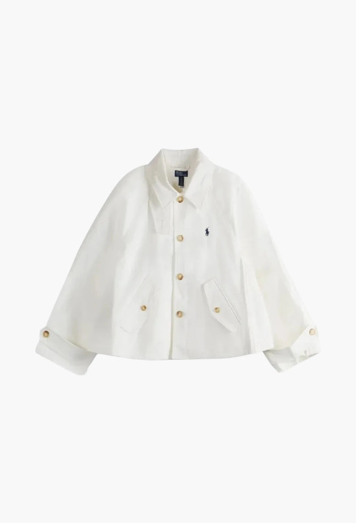 logo-embroidered jacket