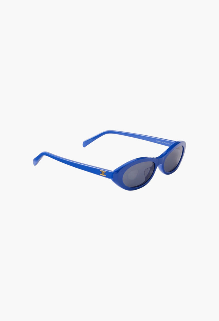 Triomphe mini oval-frame acetate sunglasses