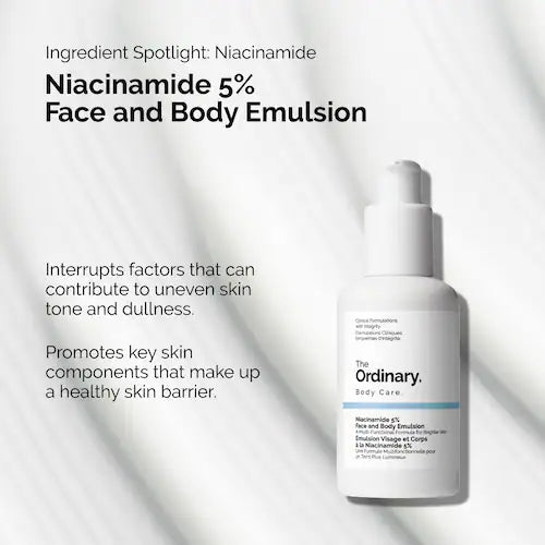 Niacinamide 5% Face and Body Emulsion for Dark Spots & Uneven Tone - GLAM MODA