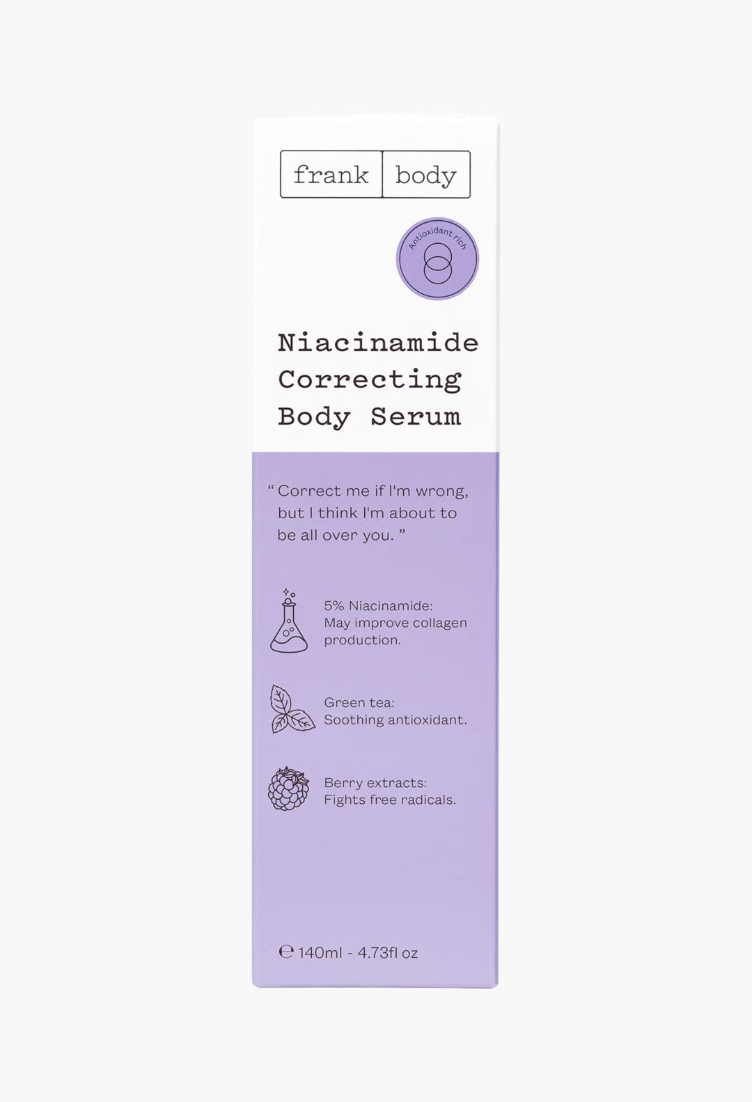 Niacinamide Correcting Body Serum 140ml - GLAM MODA