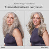 No Frizz Shampoo and Conditioner Bundle for Frizz Control, Smoothness and Shine