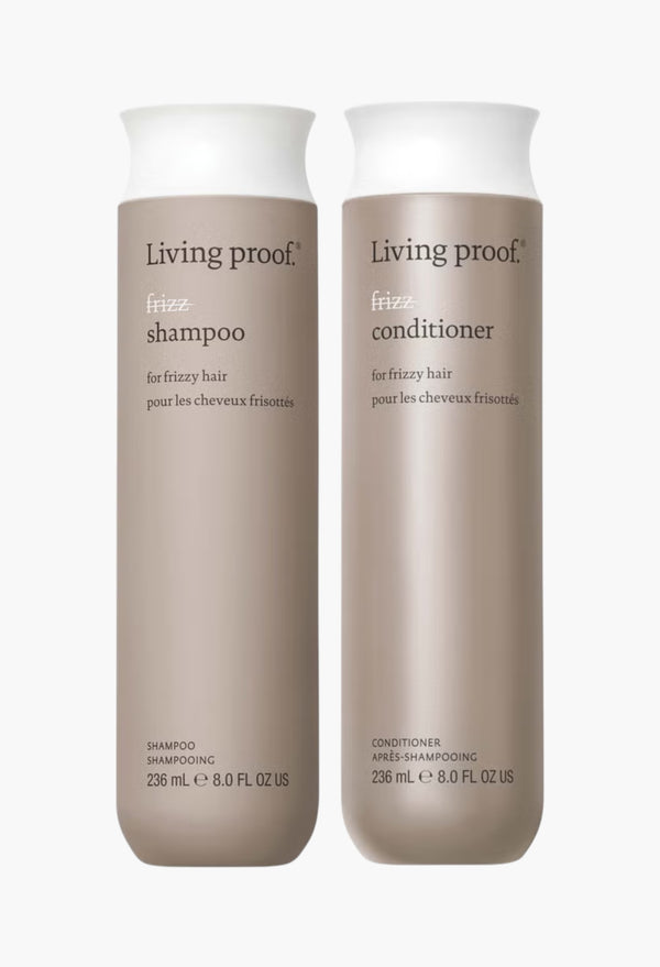 No Frizz Shampoo and Conditioner Bundle for Frizz Control, Smoothness and Shine